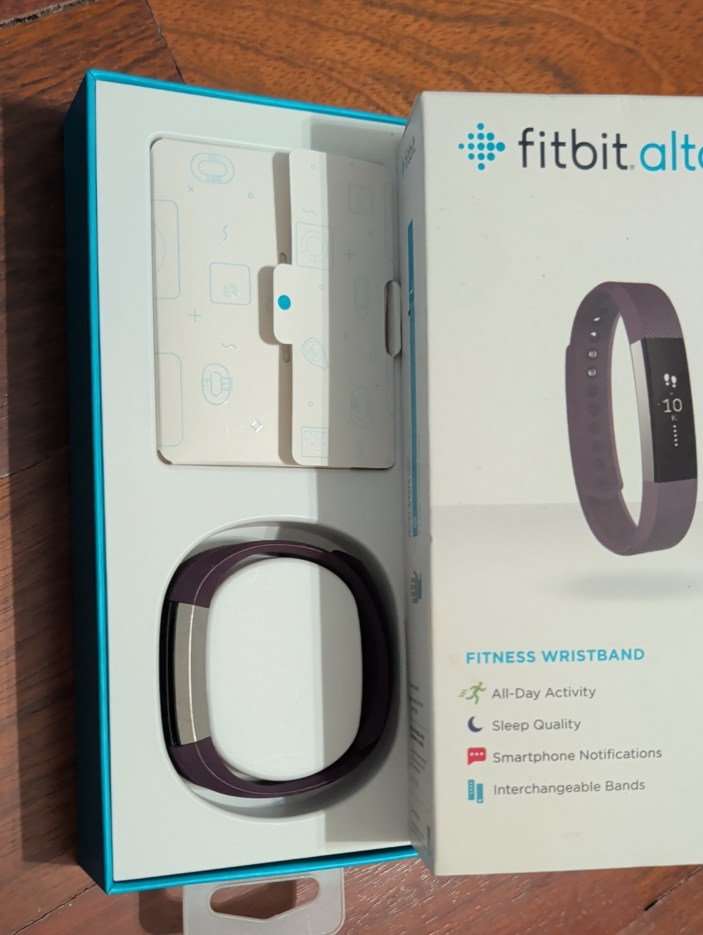fitbit Alta Wristband in Plum And Charger In Box